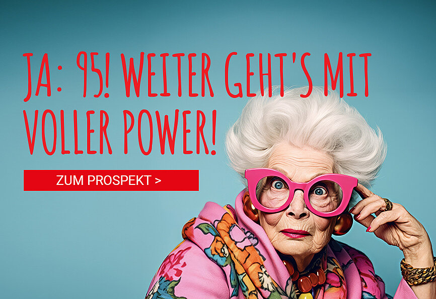 Ja: 95! Weiter geht's mit voller Power
